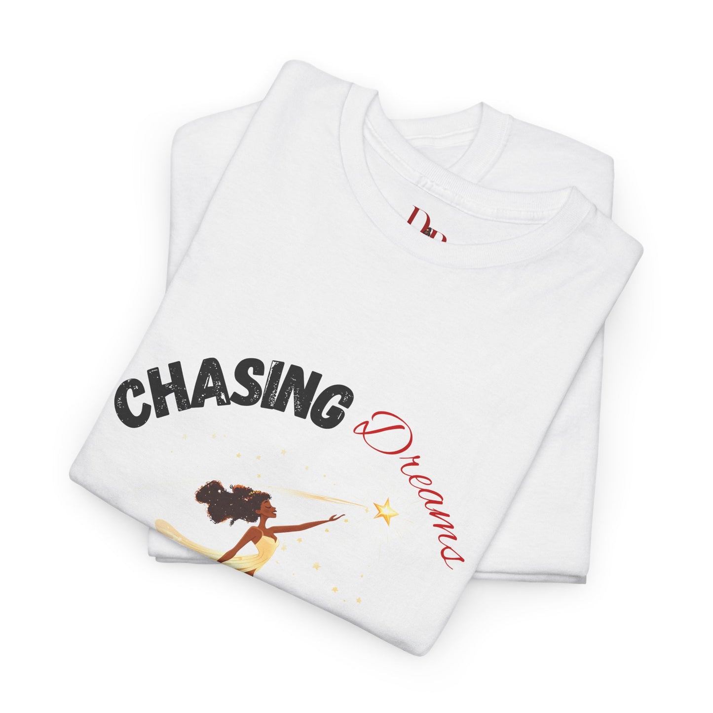 "Chasing Dreams Not Approval" Inspirational Shirt – Motivational Tee in Black & Red Text