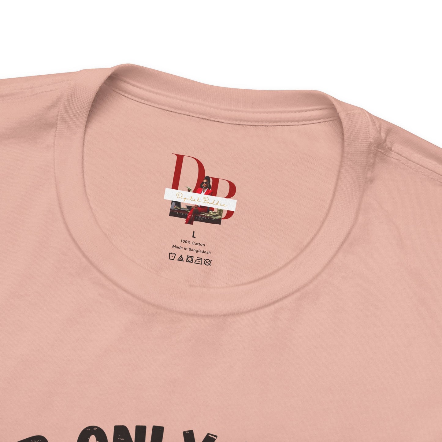 "Your Only Limit Is You" Inspirational Shirt B – Motivational Tee in Black & Pink