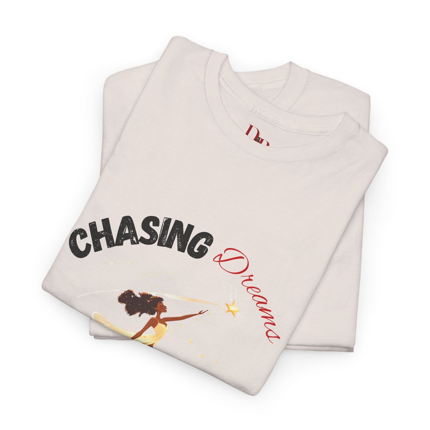 "Chasing Dreams Not Approval" Inspirational Shirt – Motivational Tee in Black & Red Text