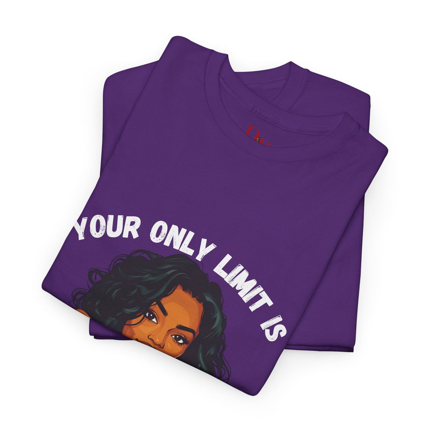 "Your Only Limit Is You" Inspirational Shirt – Motivational Tee in White & Pink Text