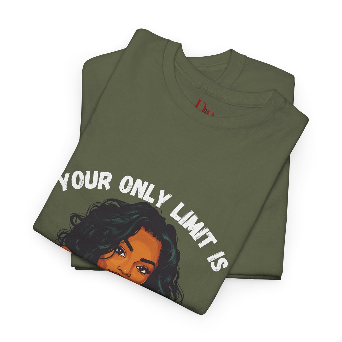 "Your Only Limit Is You" Inspirational Shirt – Motivational Tee in White & Pink Text