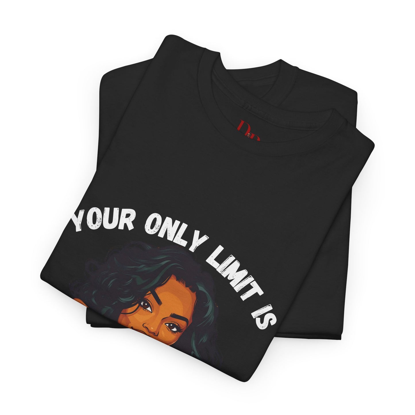 "Your Only Limit Is You" Inspirational Shirt – Motivational Tee in White & Pink Text
