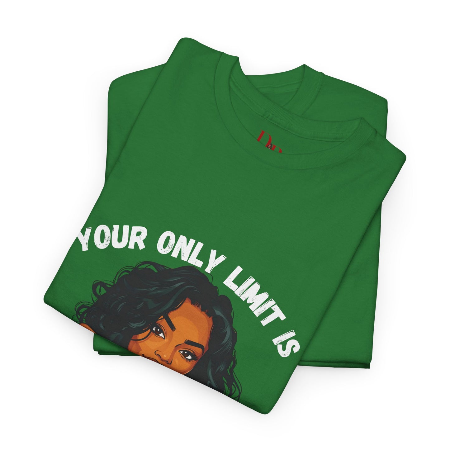 "Your Only Limit Is You" Inspirational Shirt – Motivational Tee in White & Pink Text