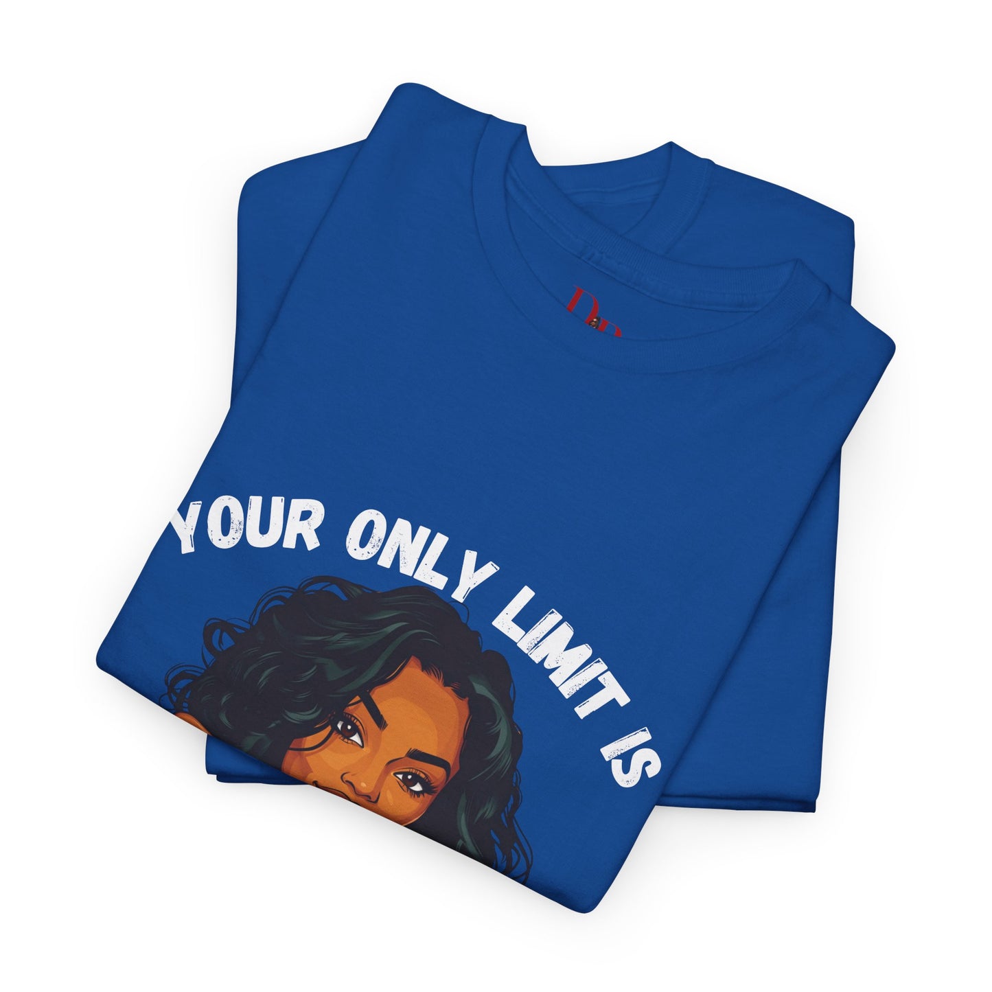 "Your Only Limit Is You" Inspirational Shirt – Motivational Tee in White & Pink Text
