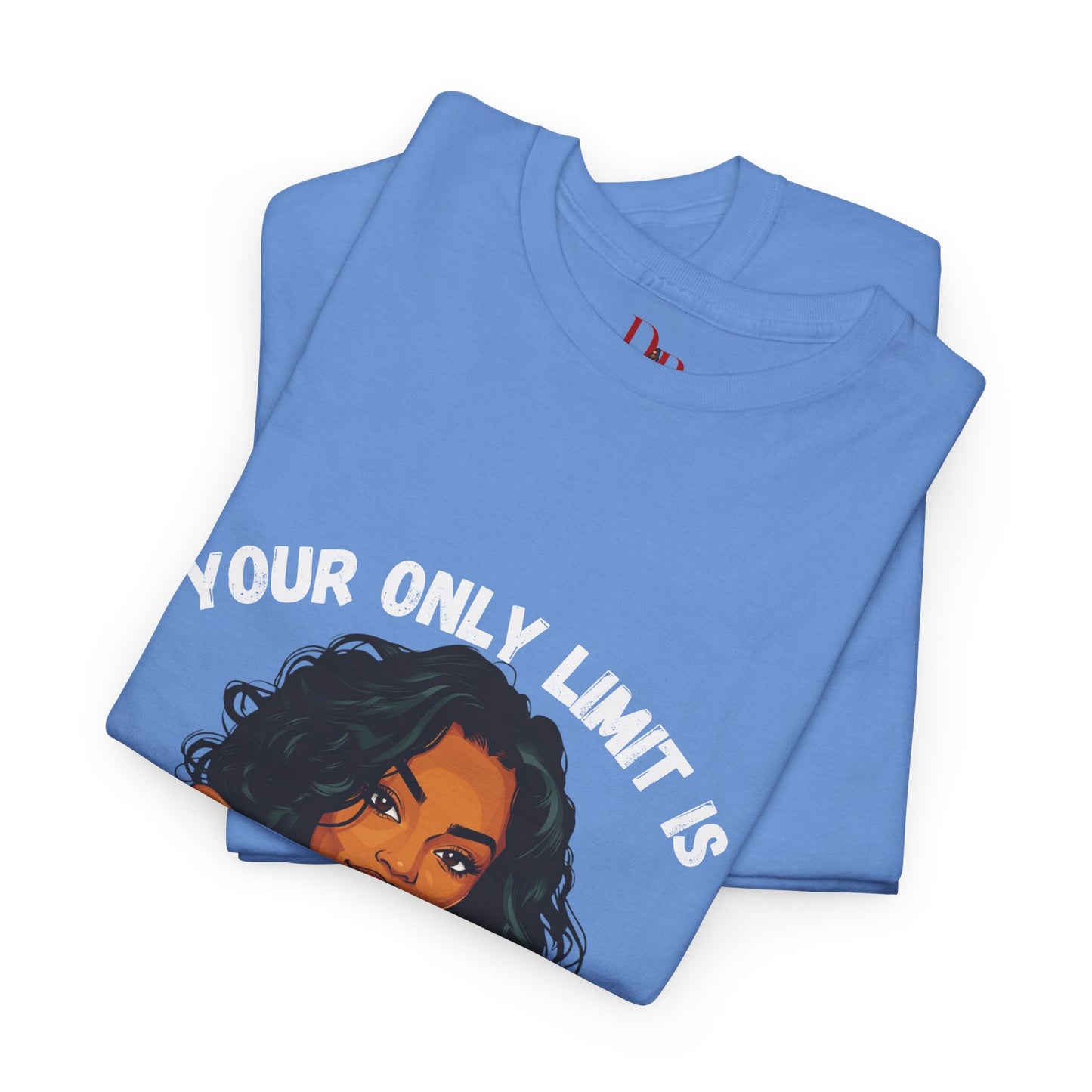 "Your Only Limit Is You" Inspirational Shirt – Motivational Tee in White & Pink Text