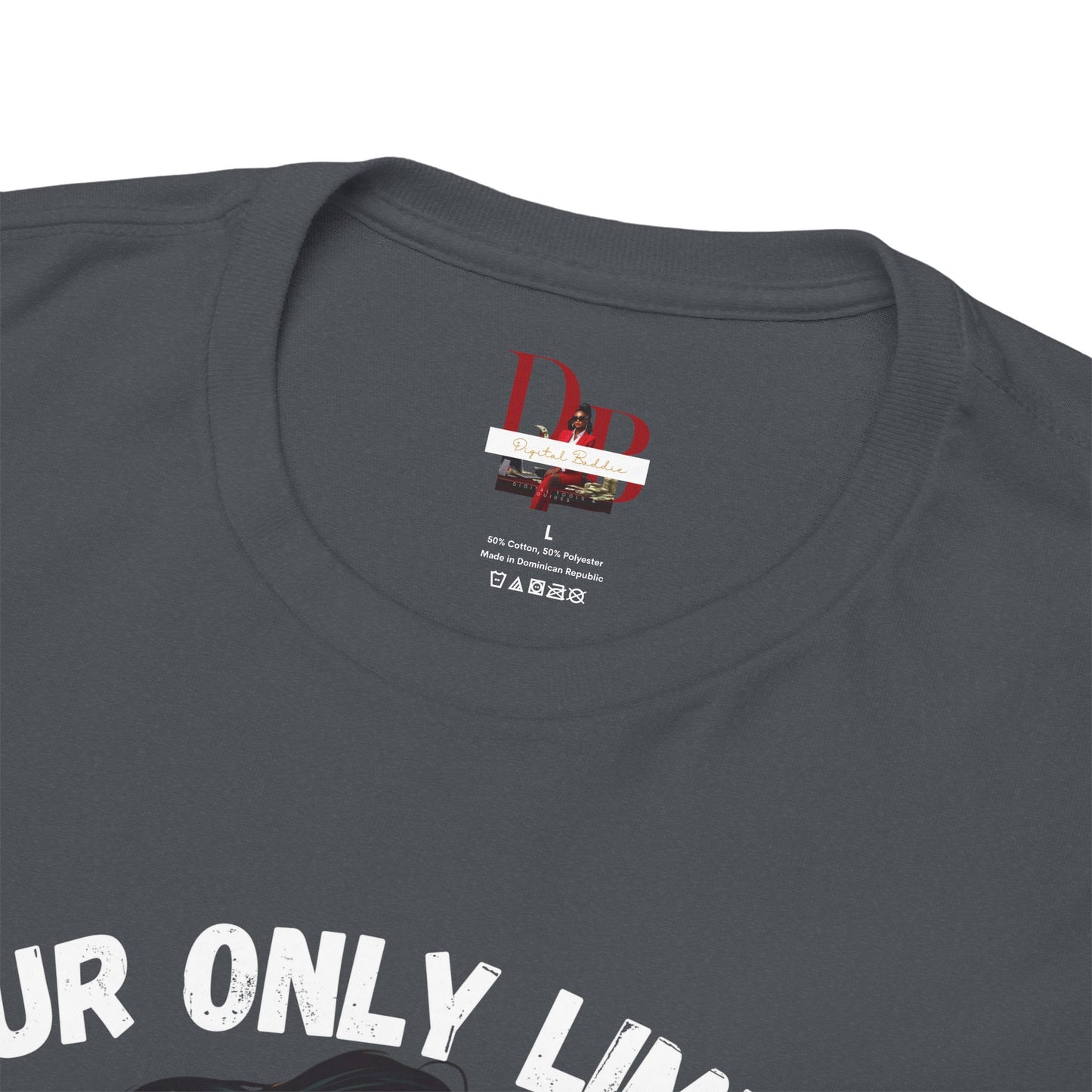 "Your Only Limit Is You" Inspirational Shirt – Motivational Tee in White & Red Text