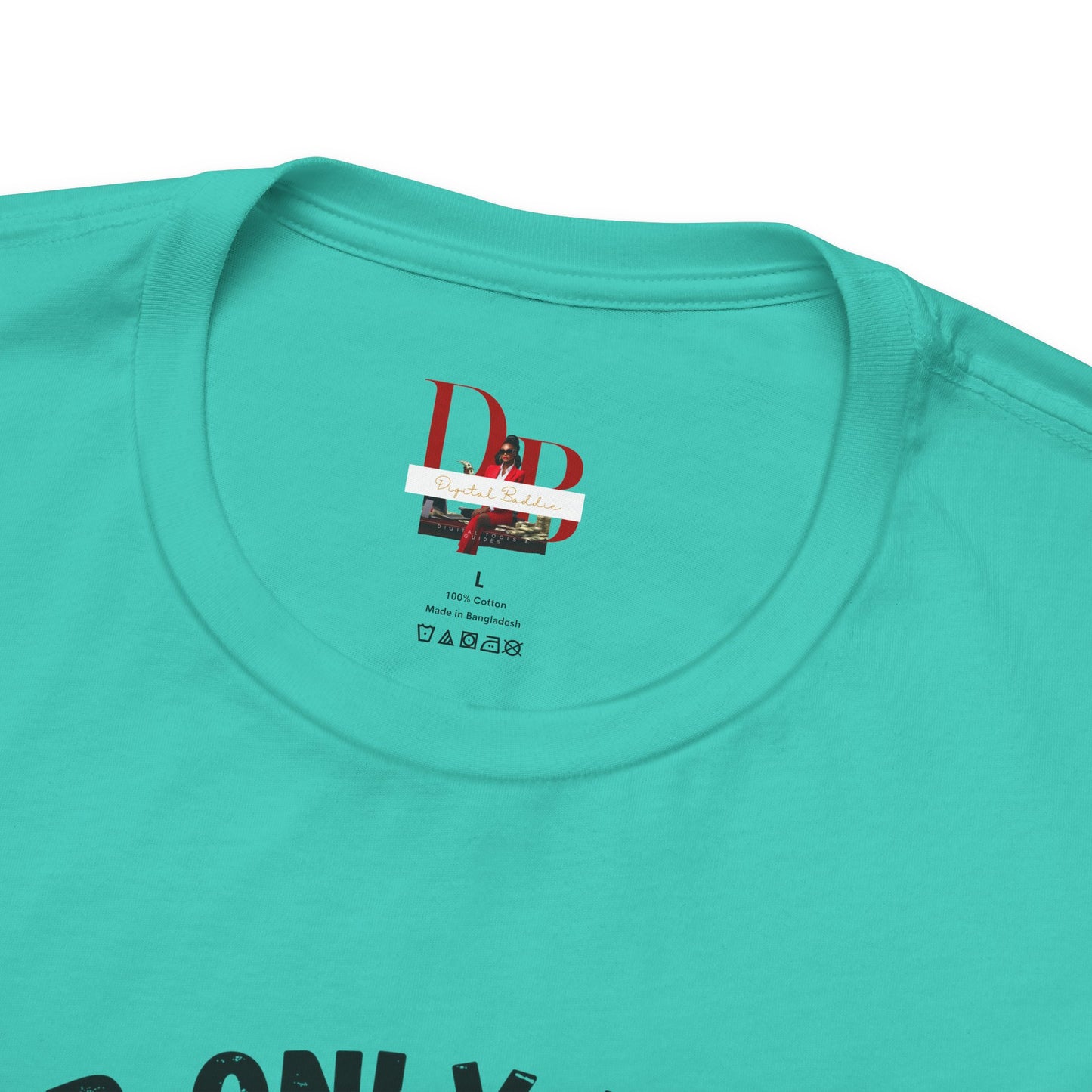 "Your Only Limit Is You" Inspirational Shirt – Motivational Tee in Black & Pink