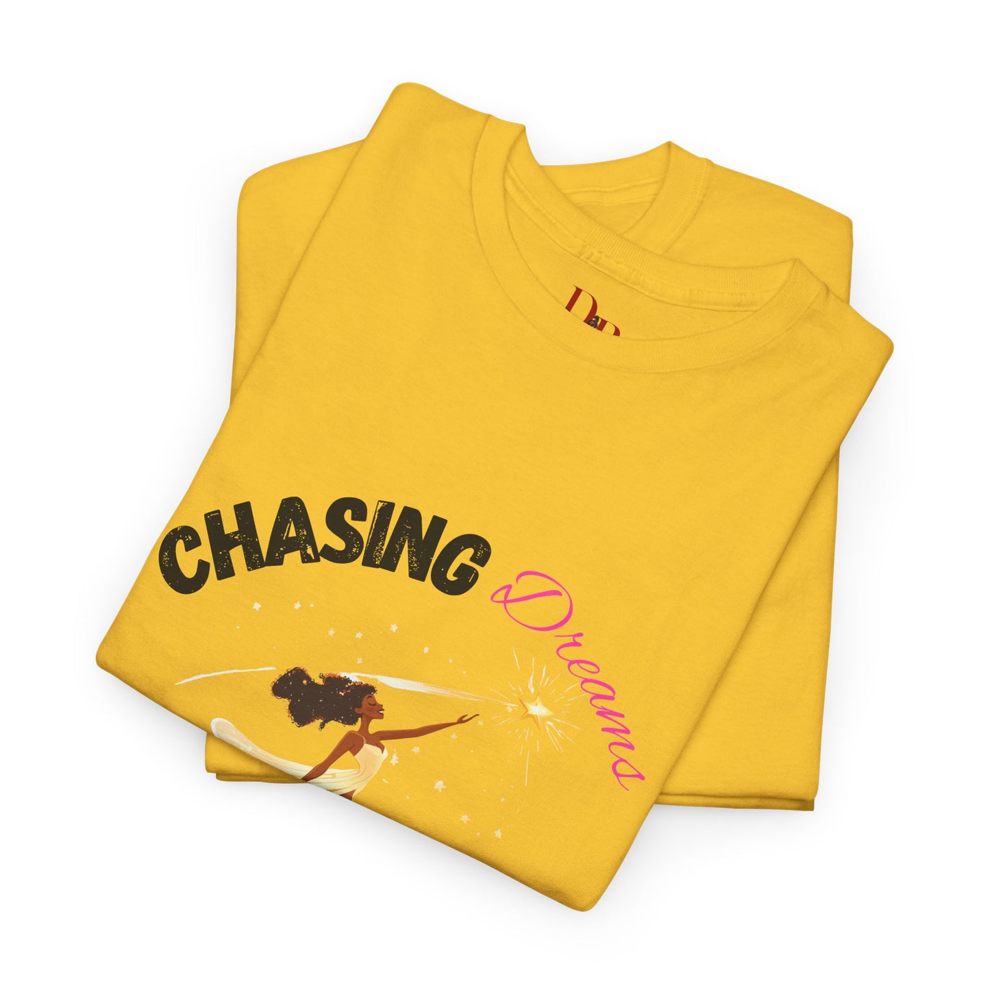 "Chasing Dreams Not Approval" Inspirational Shirt – Motivational Tee in Black & Pink Text
