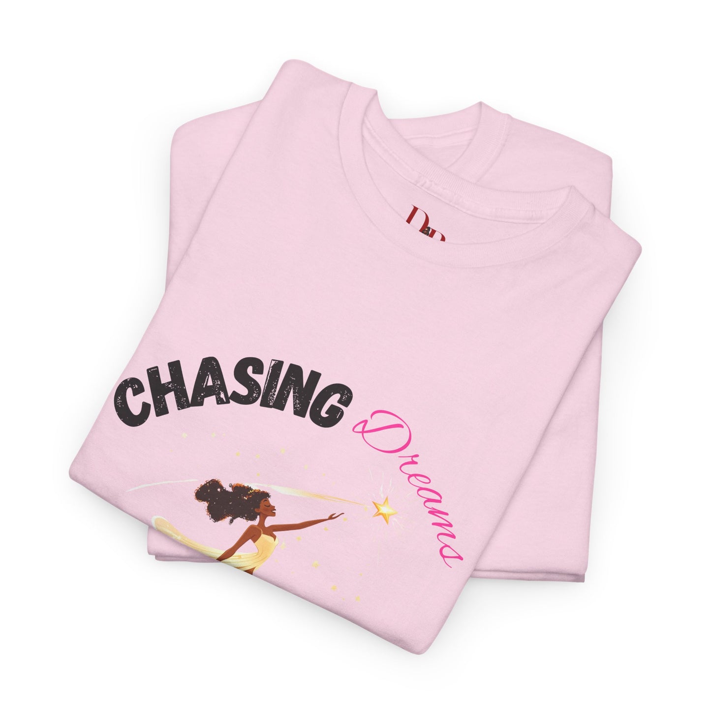 "Chasing Dreams Not Approval" Inspirational Shirt – Motivational Tee in Black & Pink Text