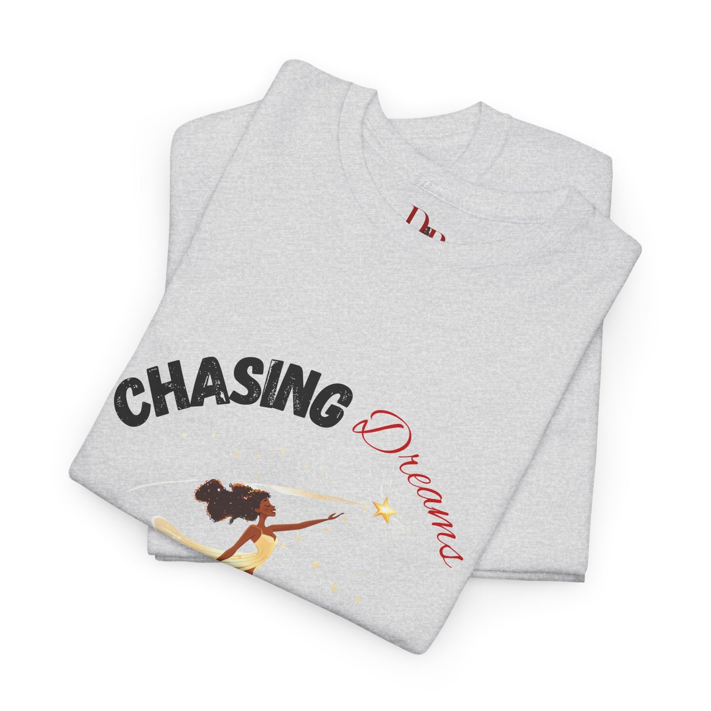 "Chasing Dreams Not Approval" Inspirational Shirt – Motivational Tee in Black & Red Text