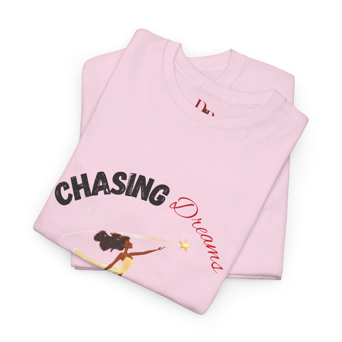 "Chasing Dreams Not Approval" Inspirational Shirt – Motivational Tee in Black & Red Text