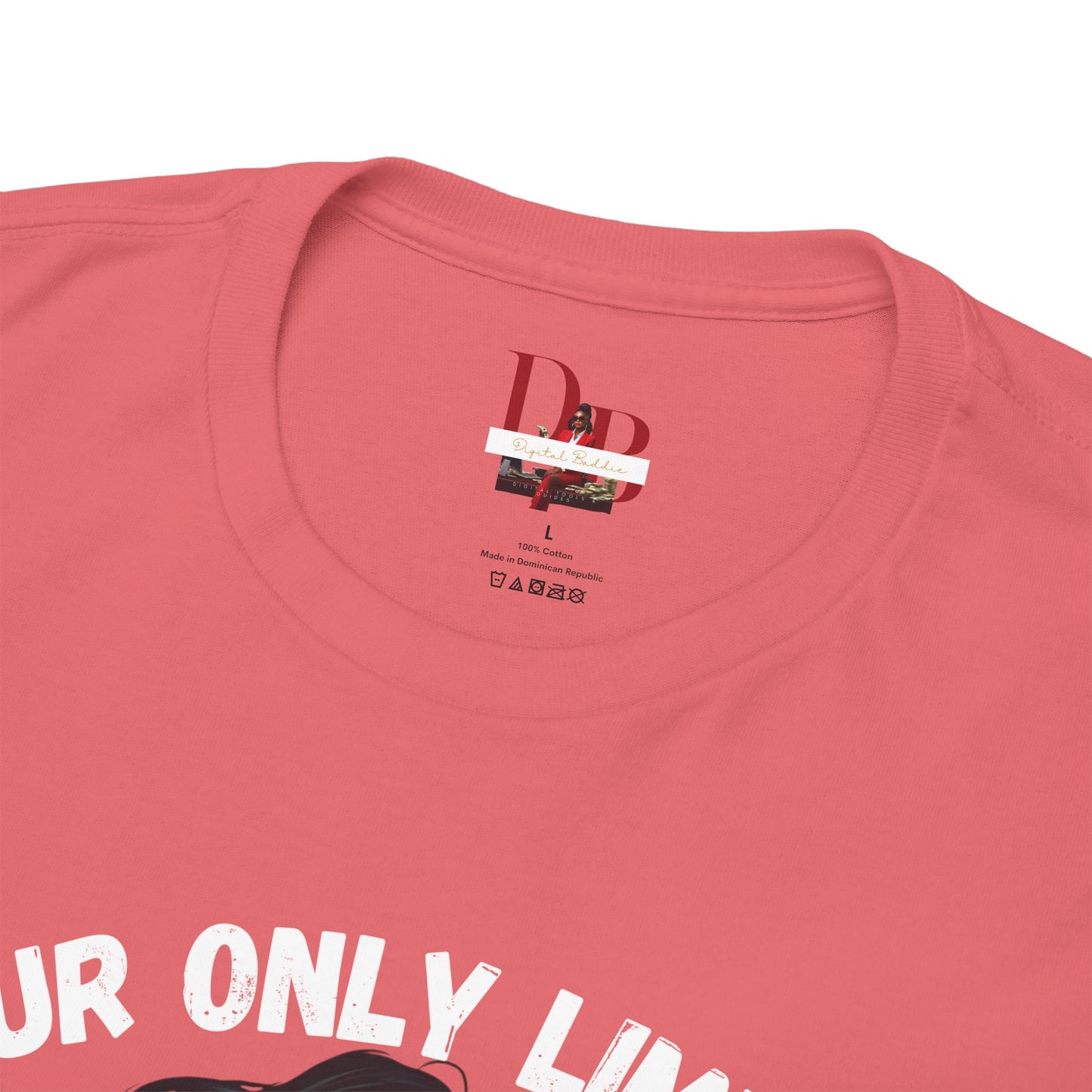 "Your Only Limit Is You" Inspirational Shirt – Motivational Tee in White & Red Text