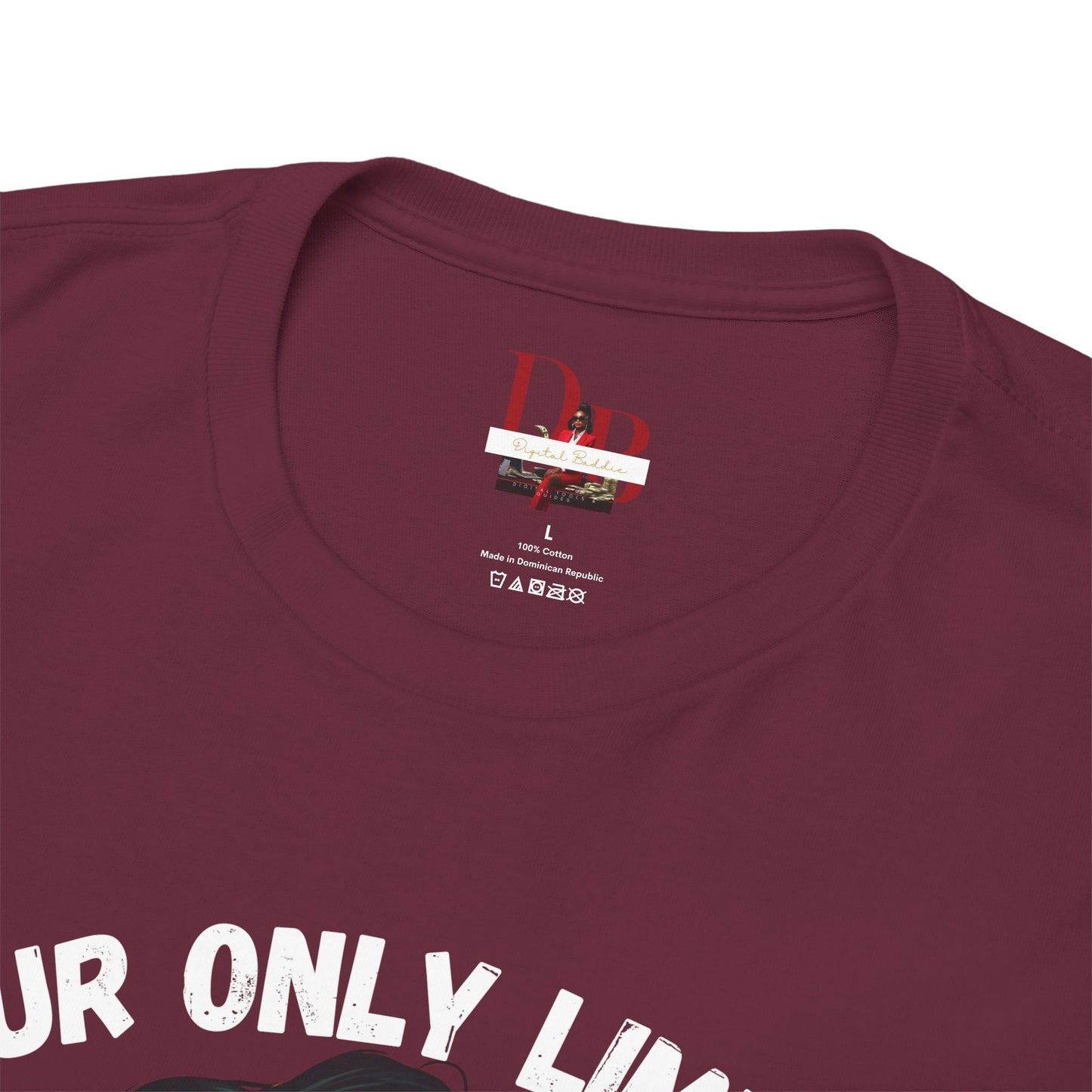 "Your Only Limit Is You" Inspirational Shirt – Motivational Tee in White & Red Text