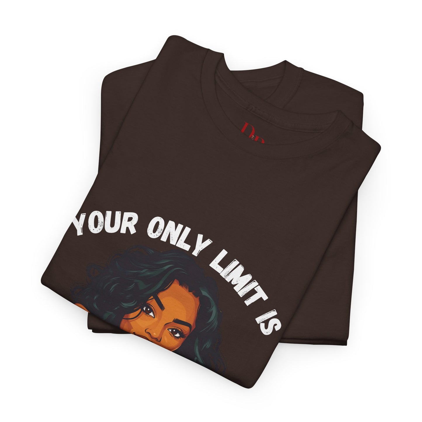 "Your Only Limit Is You" Inspirational Shirt – Motivational Tee in White & Pink Text