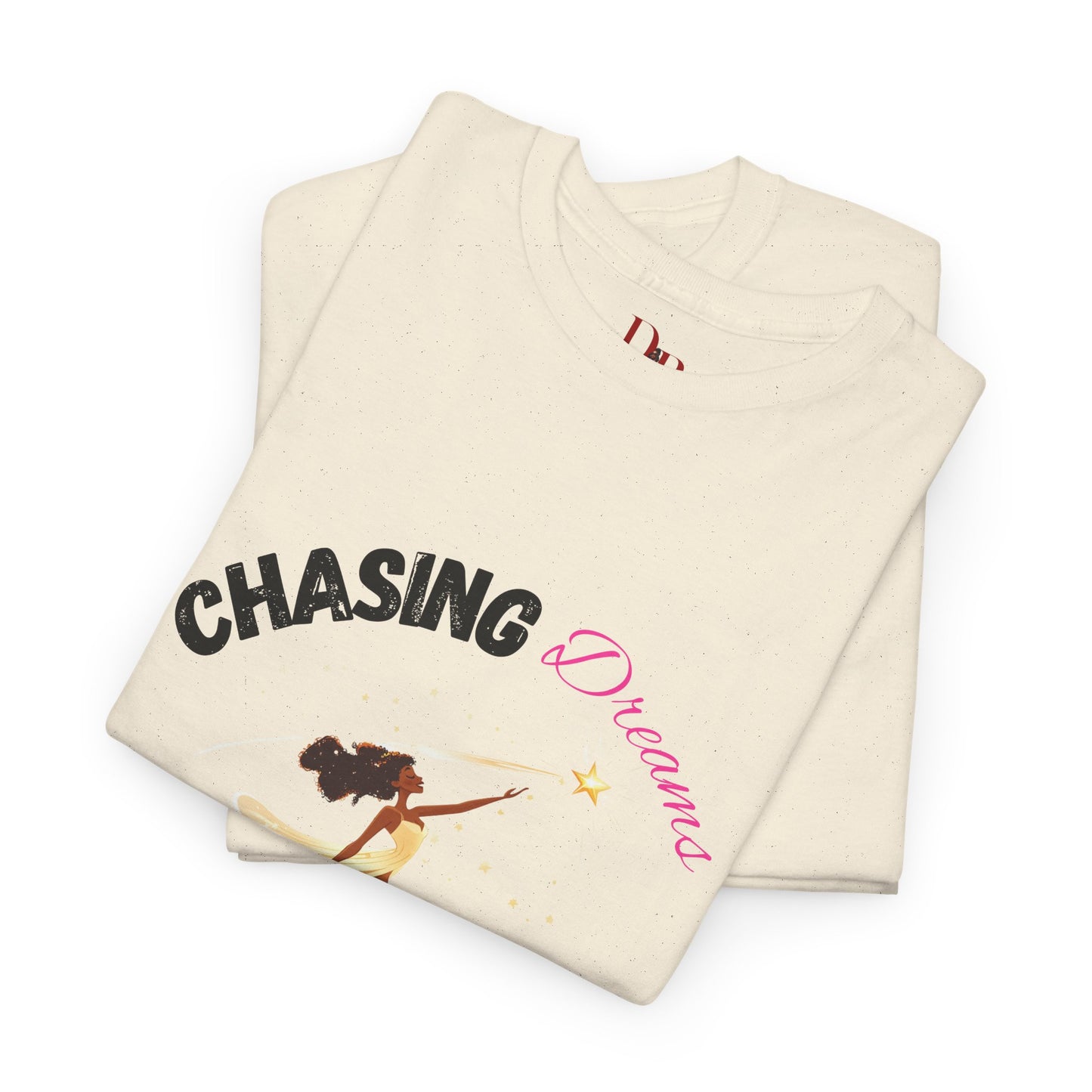 "Chasing Dreams Not Approval" Inspirational Shirt – Motivational Tee in Black & Pink Text