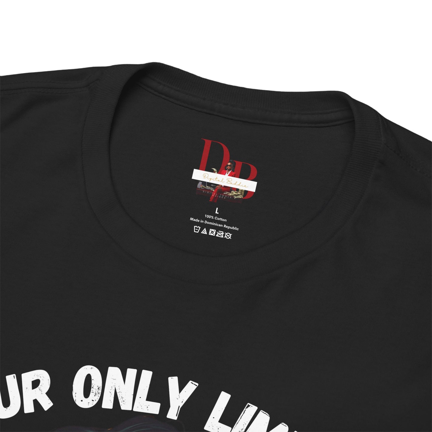 "Your Only Limit Is You" Inspirational Shirt – Motivational Tee in White & Red Text
