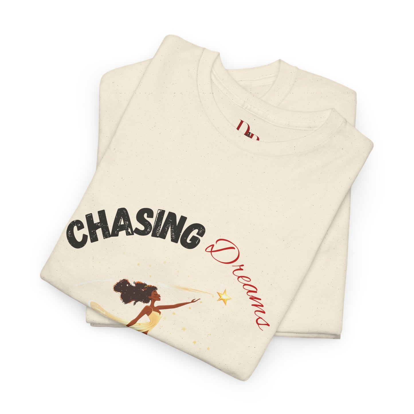 "Chasing Dreams Not Approval" Inspirational Shirt – Motivational Tee in Black & Red Text