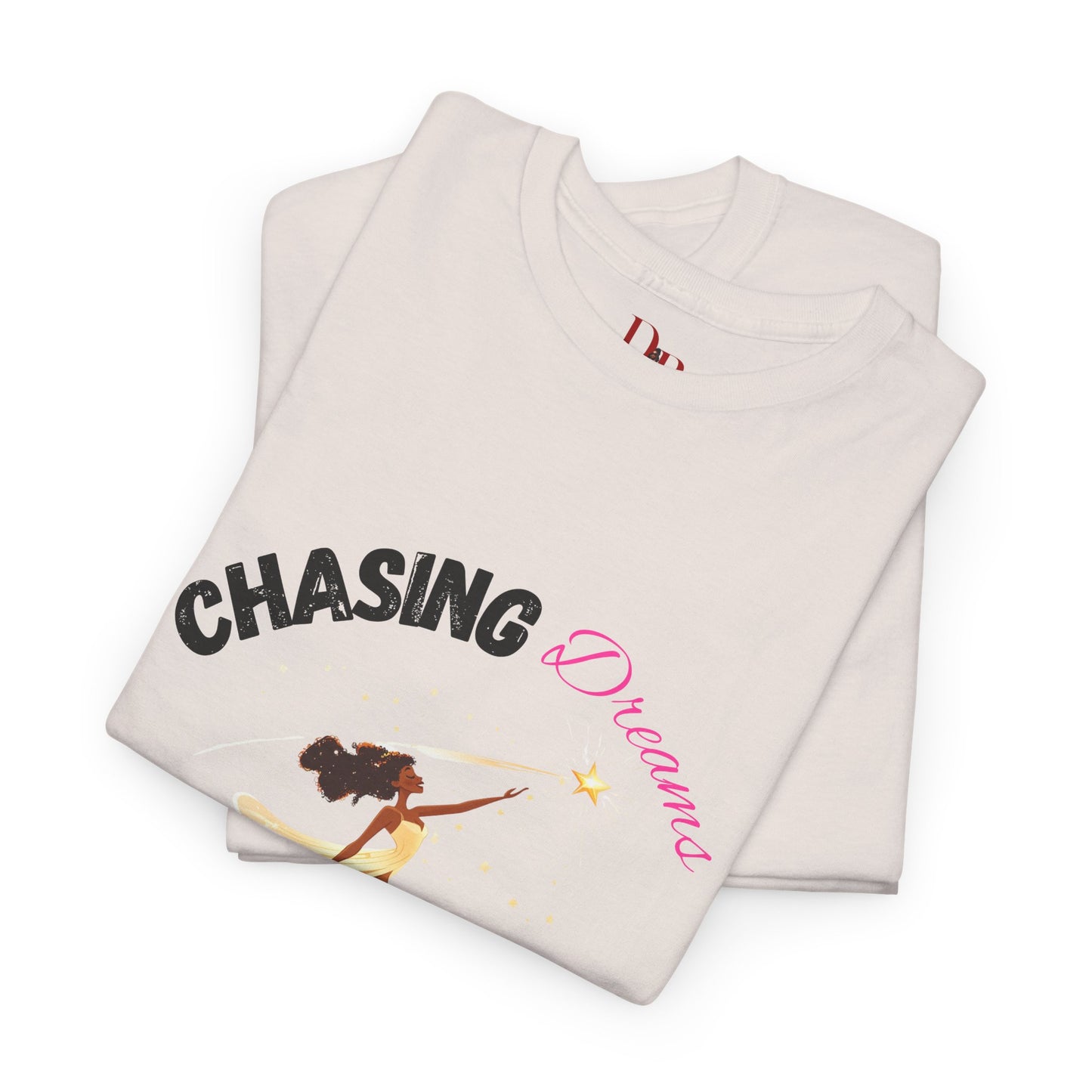 "Chasing Dreams Not Approval" Inspirational Shirt – Motivational Tee in Black & Pink Text