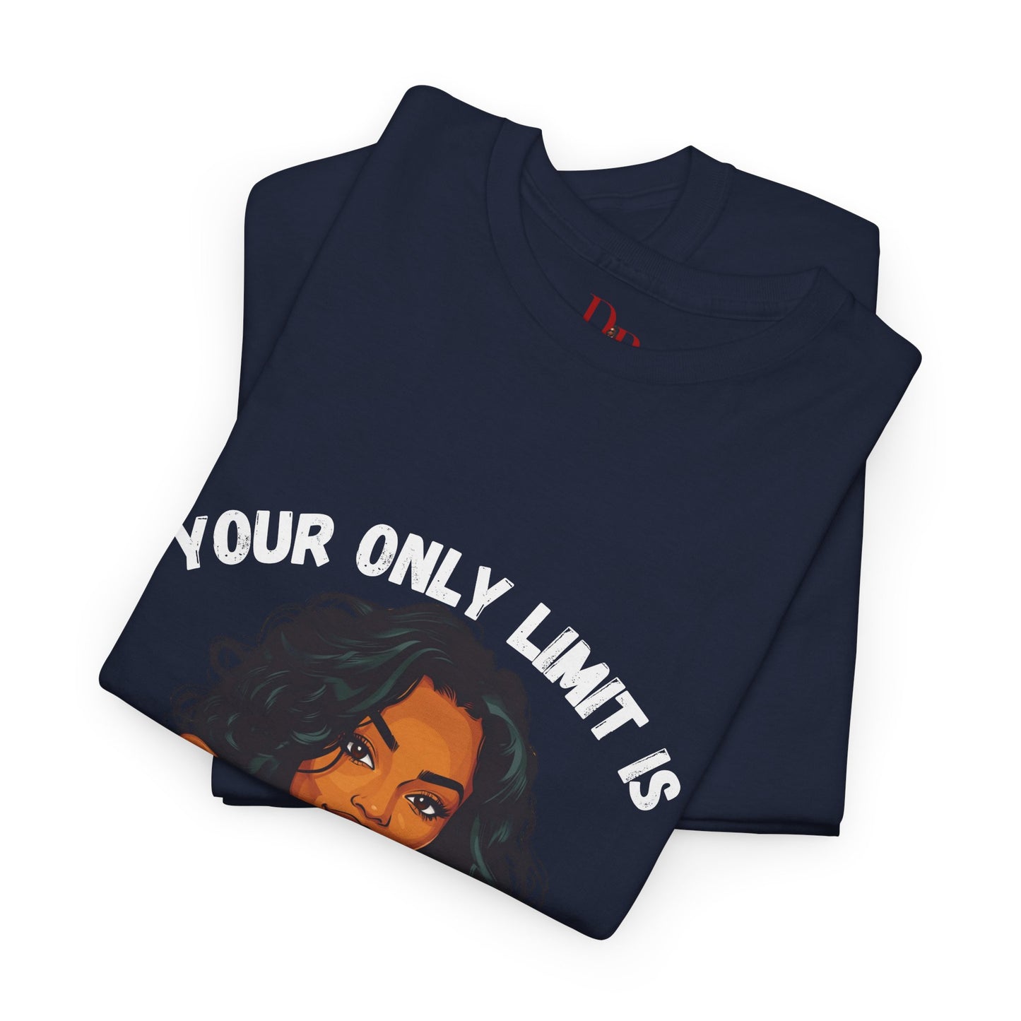 "Your Only Limit Is You" Inspirational Shirt – Motivational Tee in White & Pink Text