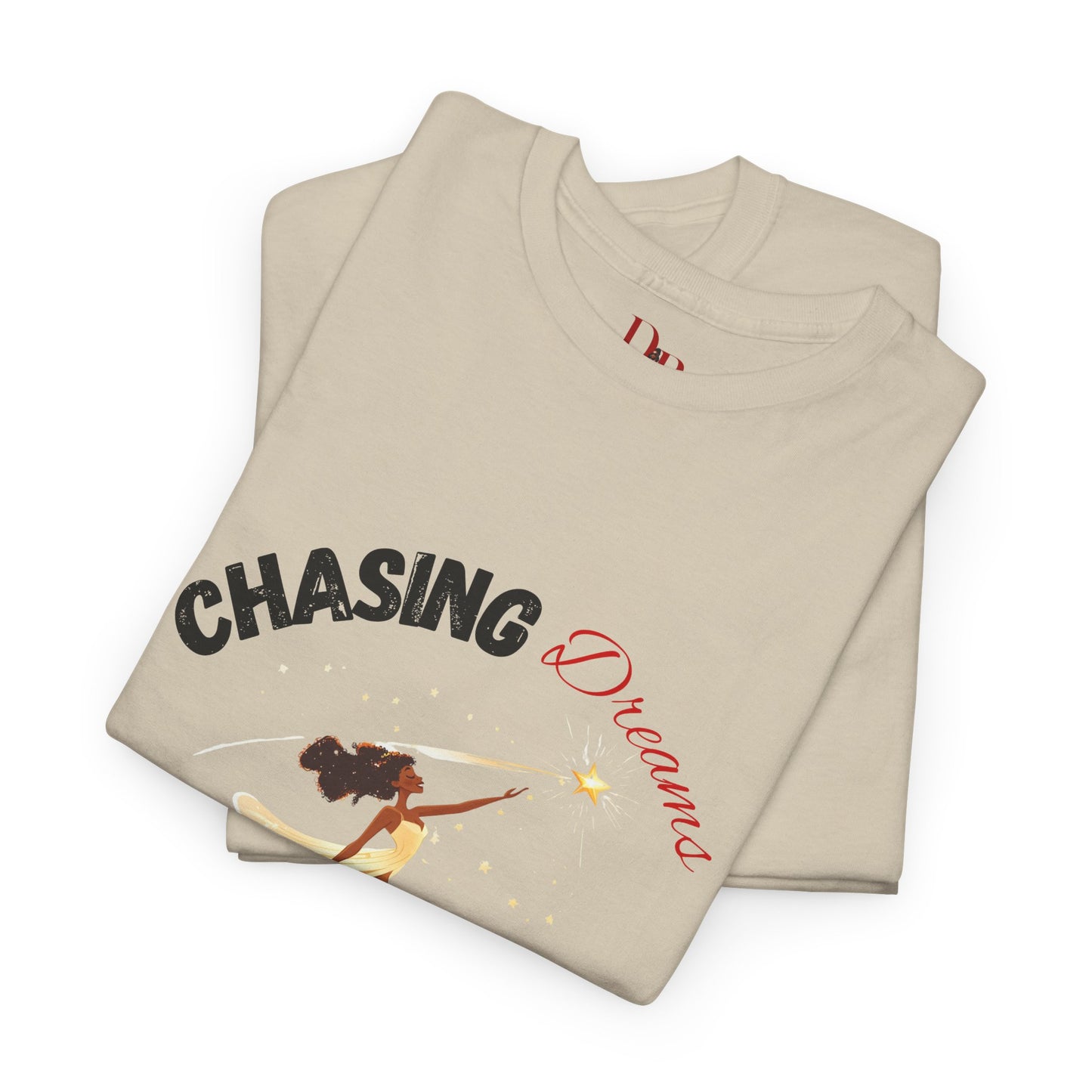 "Chasing Dreams Not Approval" Inspirational Shirt – Motivational Tee in Black & Red Text