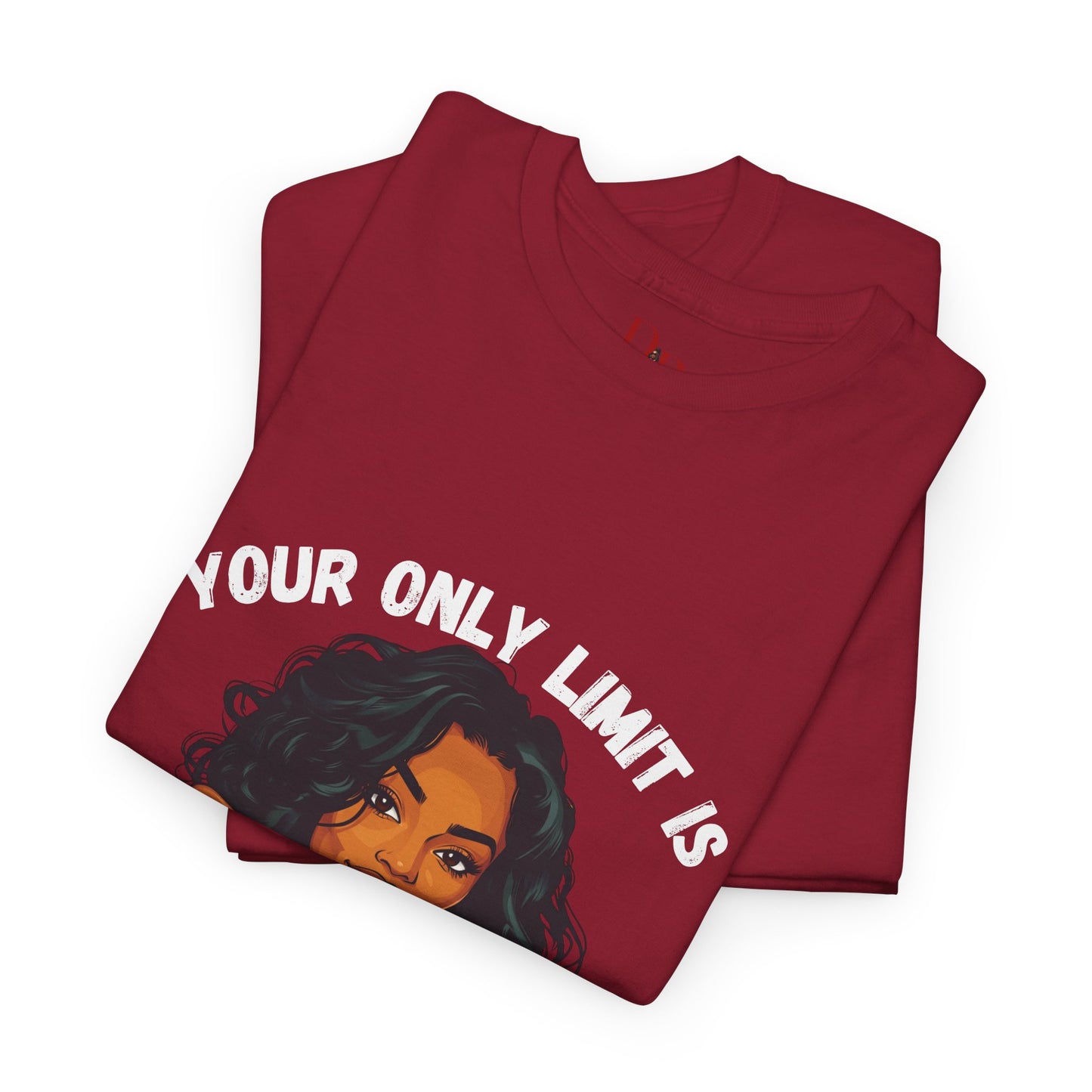 "Your Only Limit Is You" Inspirational Shirt – Motivational Tee in White & Pink Text