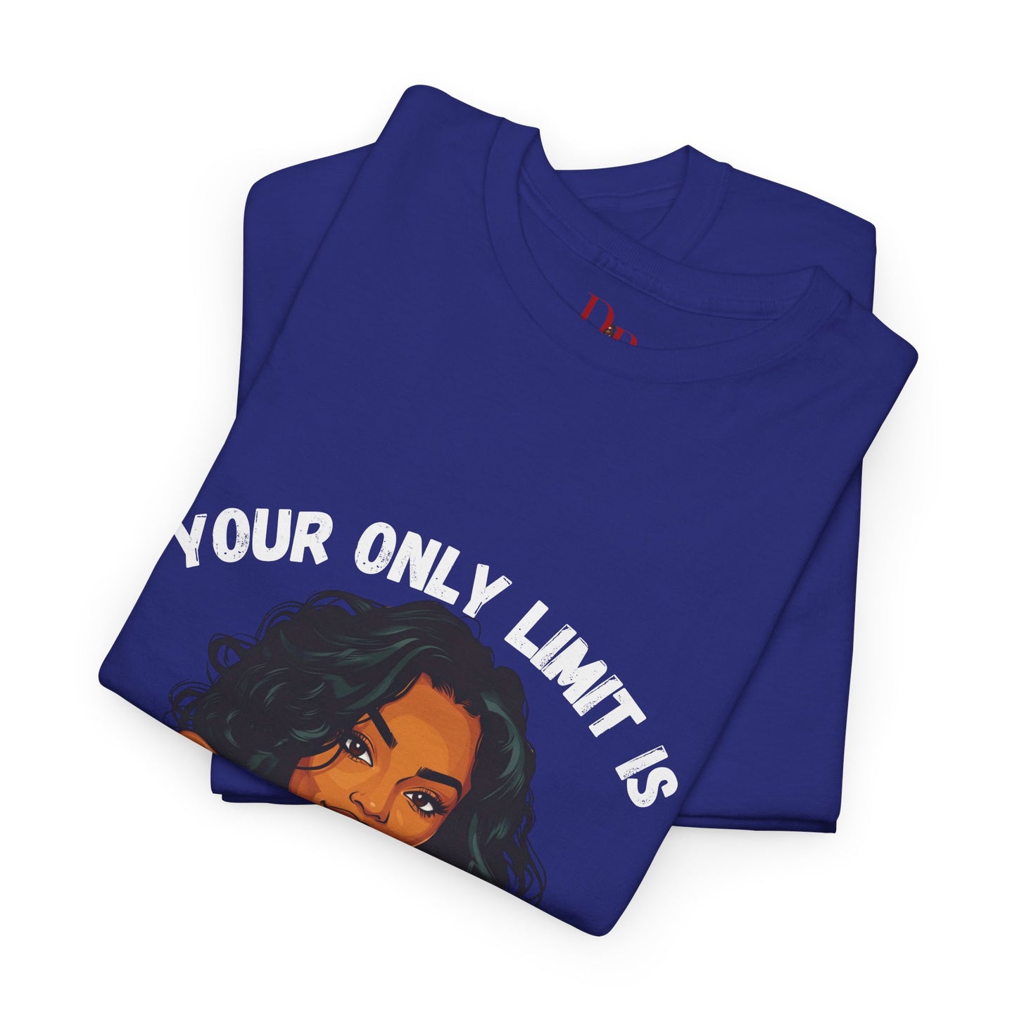 "Your Only Limit Is You" Inspirational Shirt – Motivational Tee in White & Pink Text