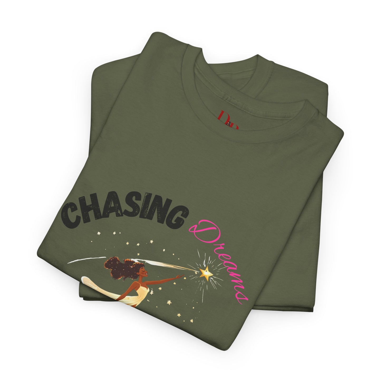 "Chasing Dreams Not Approval" Inspirational Shirt – Motivational Tee in Black & Pink Text