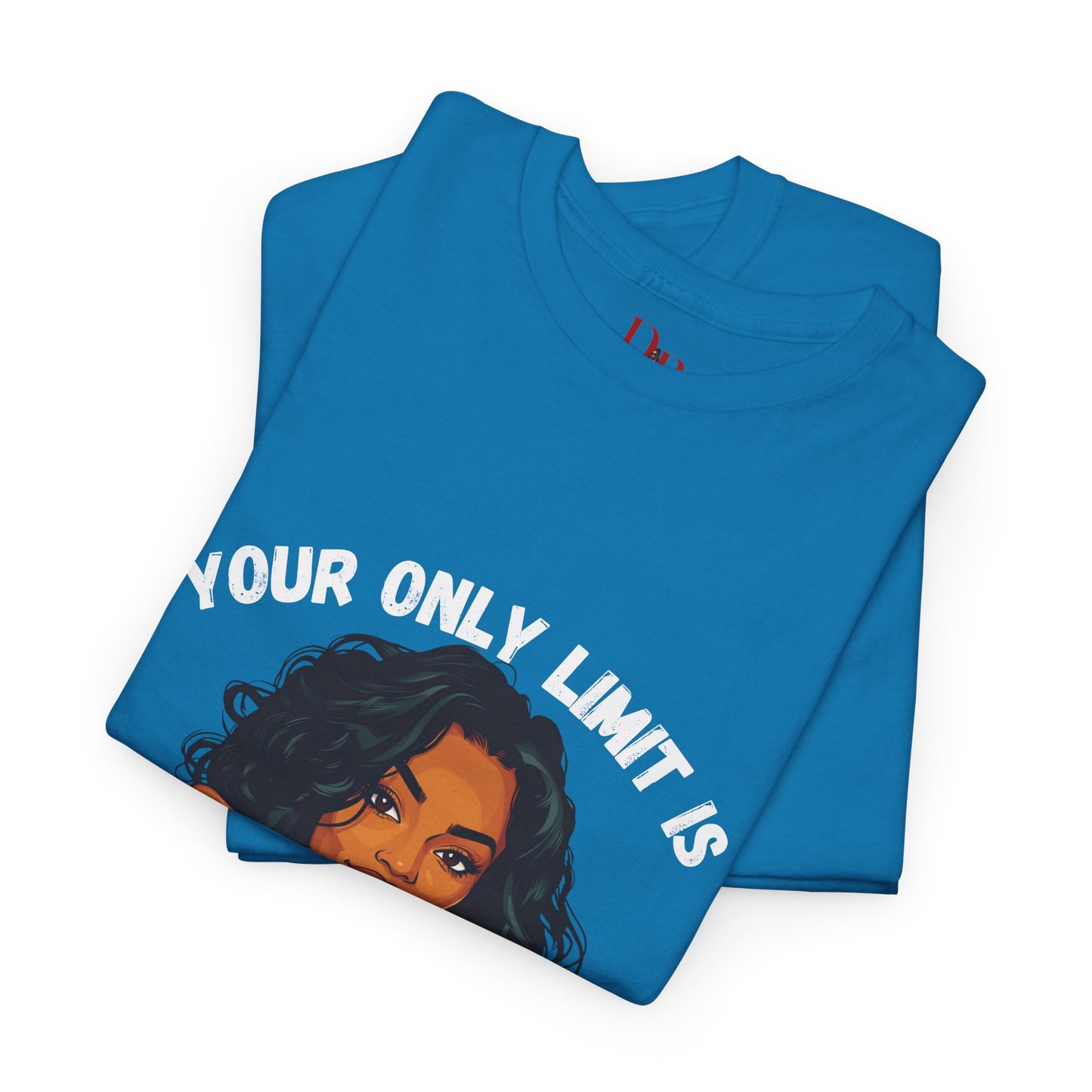 "Your Only Limit Is You" Inspirational Shirt – Motivational Tee in White & Pink Text